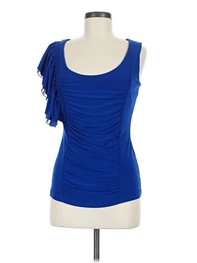 Pre-owned Joseph Ribkoff Sleeveless Blouse In Blue