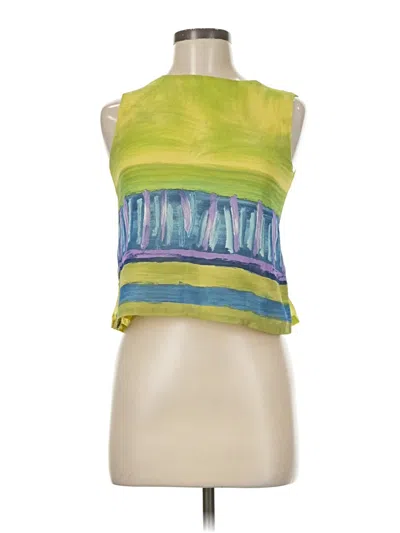 Pre-owned Joseph Ribkoff Sleeveless Blouse In Green