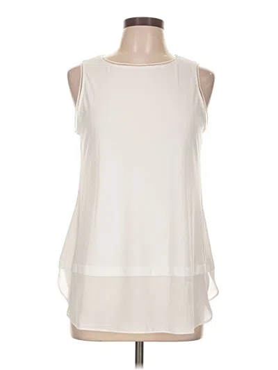Pre-owned Joseph Ribkoff Sleeveless Blouse In Ivory
