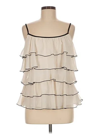 Pre-owned Joseph Ribkoff Sleeveless Blouse In Ivory