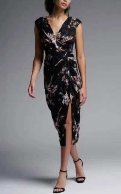Joseph Ribkoff Sleeveless Floral Dress In Multi