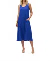 Joseph Ribkoff Sleeveless Midi A-line Dress In Royal Sapphire