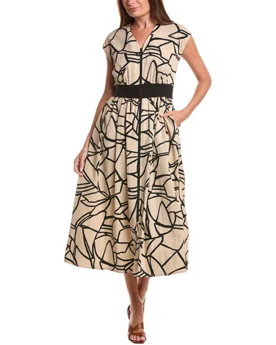 Joseph Ribkoff Sleeveless Midi Dress In Neutral