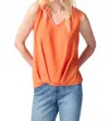 Joseph Ribkoff Sleeveless Tank Top In Mandarin In Orange
