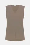 Joseph Ribkoff Sleeveless Top In Beige In Gold
