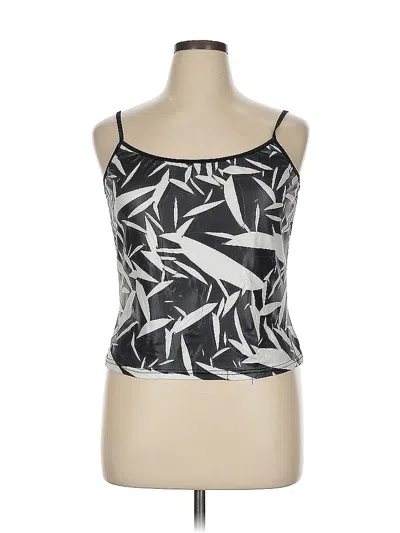 Pre-owned Joseph Ribkoff Sleeveless Top Silver Strapless Neckline Tops