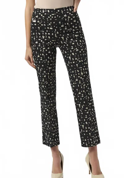 Joseph Ribkoff Slim Ankle-length Trousers In Black Moonstone In Multi