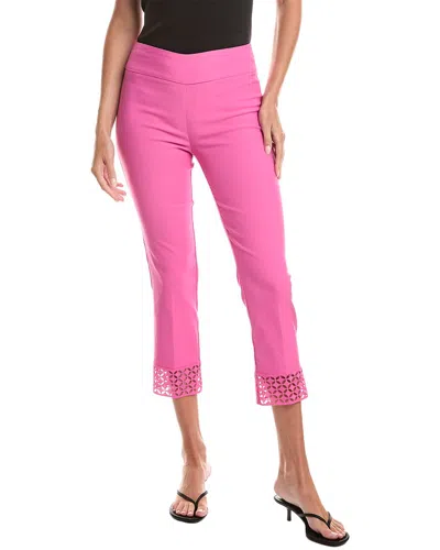 Joseph Ribkoff Slim Cropped Trouser In Pink