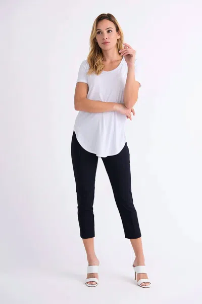 Joseph Ribkoff Slim Cropped Trousers In Navy In Blue