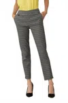 Joseph Ribkoff Slim Fit Printed Pant In Black/white In Multi