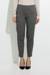 Joseph Ribkoff Slim Leg Pants In Black/multi In Black
