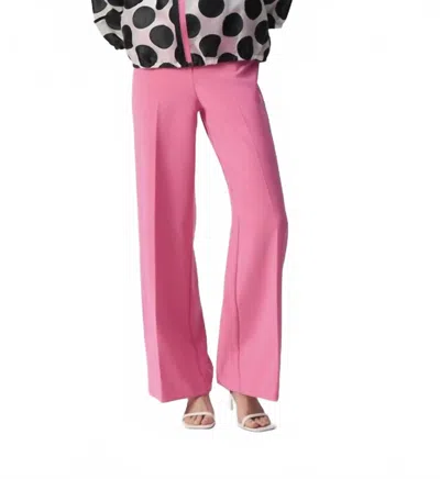 Joseph Ribkoff Slim Mid Rise Trouser In Bubble Gum
