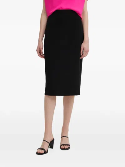 Joseph Ribkoff Slit Midi Skirt In Black