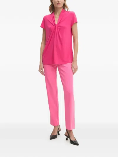 Joseph Ribkoff Slit Trousers In Pink