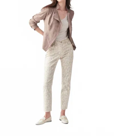 Joseph Ribkoff Snake Print Pant In Natural In White