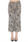 Joseph Ribkoff Snakeskin Print Cropped Pants In Beige/multi In Multi