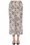 Joseph Ribkoff Snakeskin Print Culotte Pants In Beige/multi In Multi