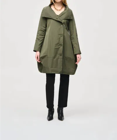 Joseph Ribkoff Softshell Long Sleeve Cocoon Coat In Iguana