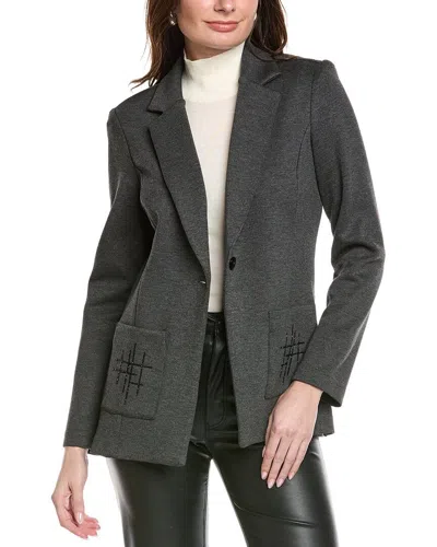 Joseph Ribkoff Solid Blazer In Gray