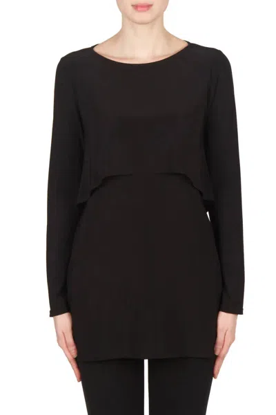 Joseph Ribkoff Solid Long Sleeve Tunic In Black