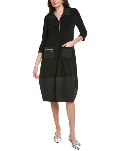 Joseph Ribkoff Solid Midi Dress In Black