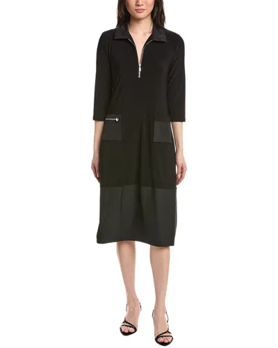 Joseph Ribkoff Solid Midi Dress In Black