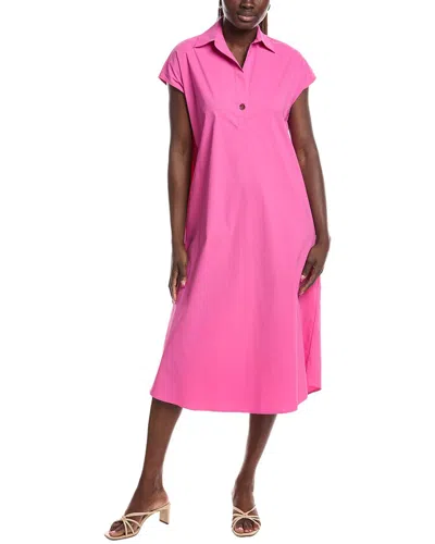 Joseph Ribkoff Trapeze Midi Shirt Dress In Pink Sherbet