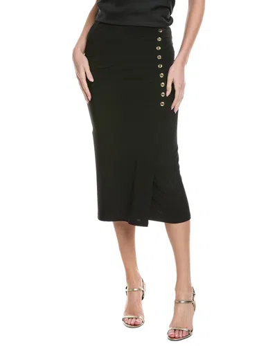 Joseph Ribkoff Solid Midi Skirt In Black