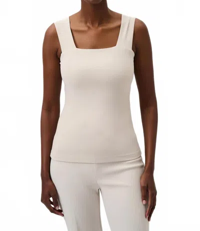 Joseph Ribkoff Square Neck Camisole In Moonstone In White