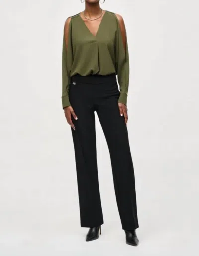 Joseph Ribkoff Square Top With Dolman Sleeves In Iguana In Black
