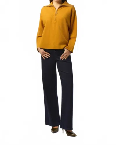 Joseph Ribkoff Starr Knit Boxy Pullover Sweater In Medallion In Orange