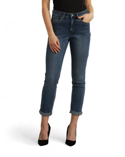 Joseph Ribkoff Straight Leg Jean In Medium Denim Blue