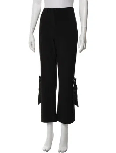 Pre-owned Joseph Ribkoff Straight Leg Pants In Black
