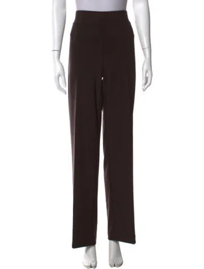 Pre-owned Joseph Ribkoff Straight Leg Pants In Brown