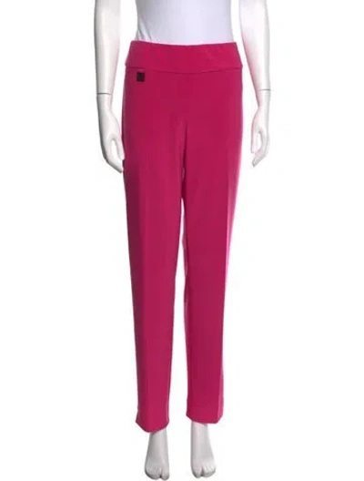 Pre-owned Joseph Ribkoff Straight Leg Pants In Pink