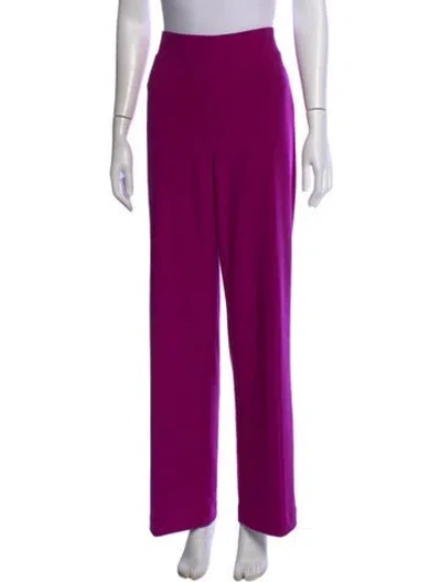 Pre-owned Joseph Ribkoff Straight Leg Pants In Purple