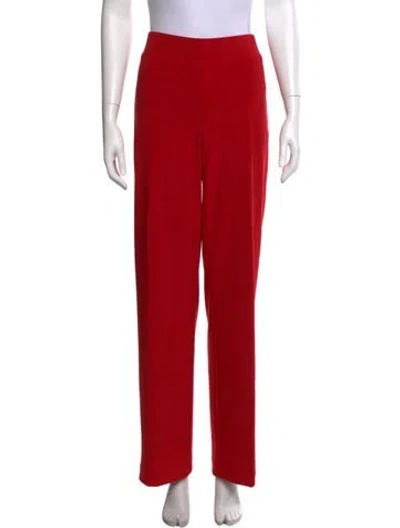 Pre-owned Joseph Ribkoff Straight Leg Pants W/ Tags In Red
