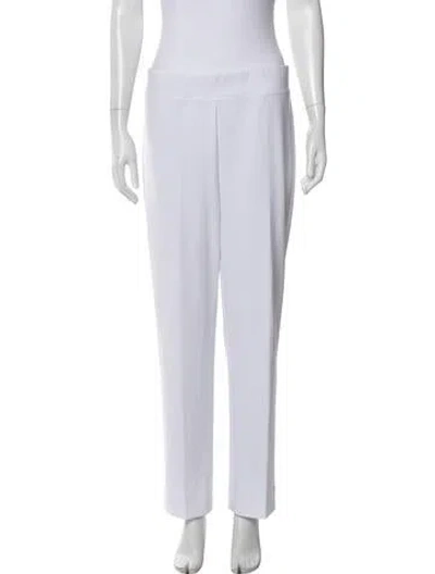 Pre-owned Joseph Ribkoff Straight Leg Pants In White