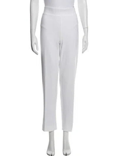 Pre-owned Joseph Ribkoff Straight Leg Pants In White