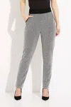 Joseph Ribkoff Straight Leg Stretchy Pants In Grey In Grey