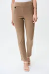 Joseph Ribkoff Straight Leg Tab Pant In Tiger's Eye In Multi