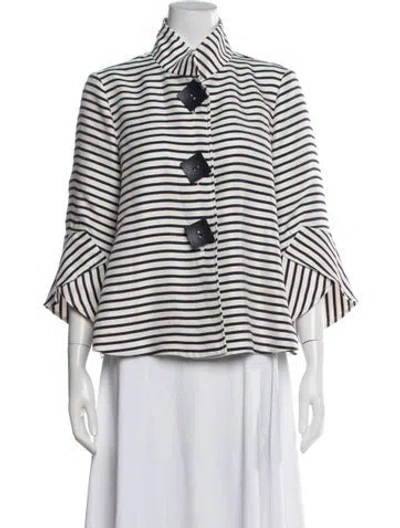 Pre-owned Joseph Ribkoff Striped Jacket In Multicolor