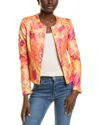 Joseph Ribkoff Studded Jacket In Orange