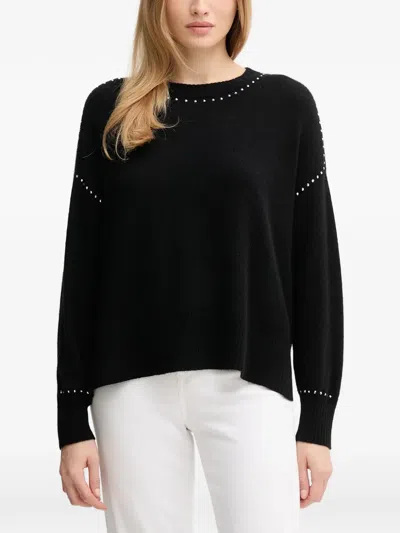 Joseph Ribkoff Studded Knitted Sweat In Black
