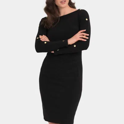 Joseph Ribkoff Studded Mini Dress In Black