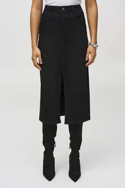 Joseph Ribkoff Studded Skirt In Black
