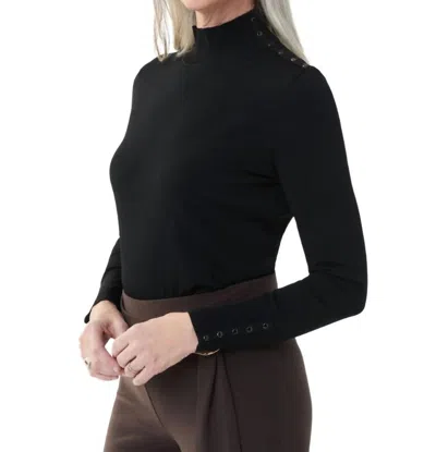 Joseph Ribkoff Studded Sweater In Black