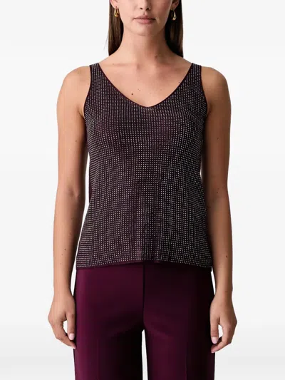 Joseph Ribkoff Stud-embellished Knitted Top In Multi