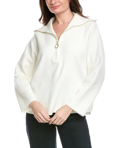 Joseph Ribkoff Sweater 1/4-zip In White
