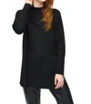 Joseph Ribkoff Mock Neck Long Sleeve Sweater Knit Top In Black In Black